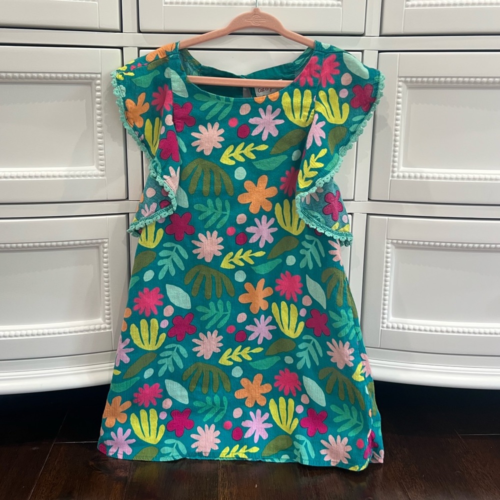Cat & Jack Green Flutter Sleeve Sundress